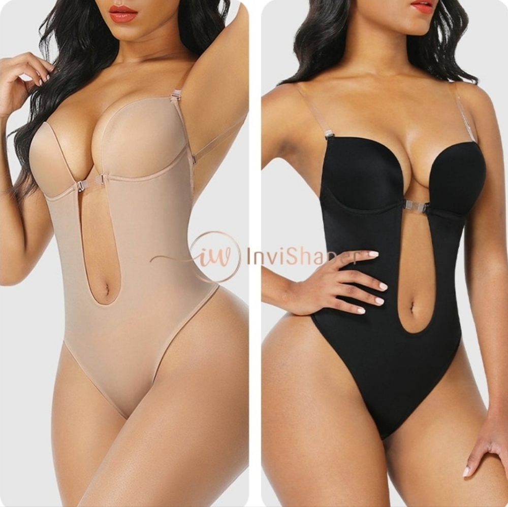 Skye Secret (Set of 2) InviShaper - Plunge Backless Body Shaper Bra Size XL